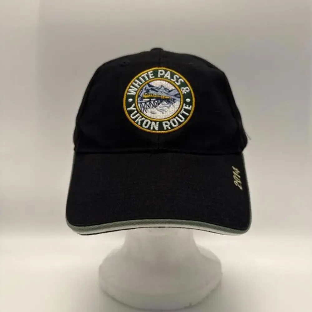 White Pass & Yukon Route Skagway Alaska Black Cotton Baseball Cap Unisex‎ OS